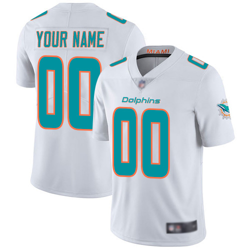 Men's Miami Dolphins ACTIVE PLAYER Custom White NFL Vapor Untouchable Limited Stitched Jersey